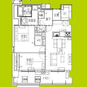フレンシア西宮北口 間取り