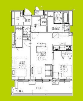 フレンシア西宮北口 間取り