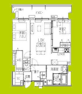 フレンシア西宮北口 間取り