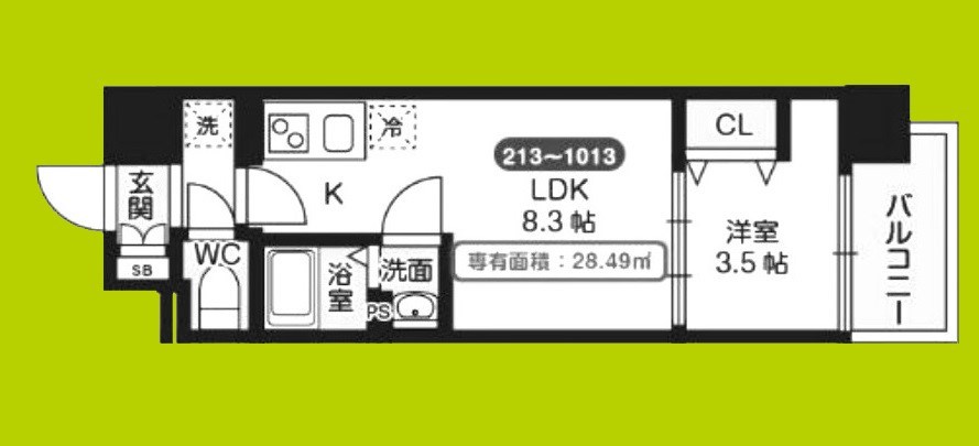 Mv.ms大阪新加美 間取り
