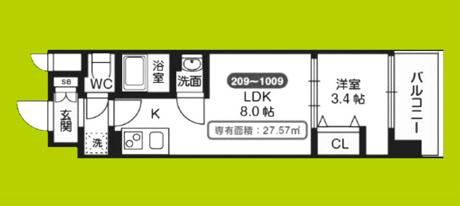 Mv.ms大阪新加美 間取り図