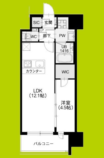 スプランディッド新大阪Ⅶ 間取り