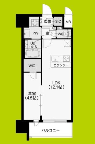 スプランディッド新大阪Ⅶ 間取り