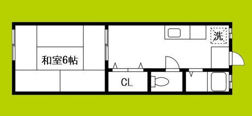 エスタバウ南堀江C棟 間取り