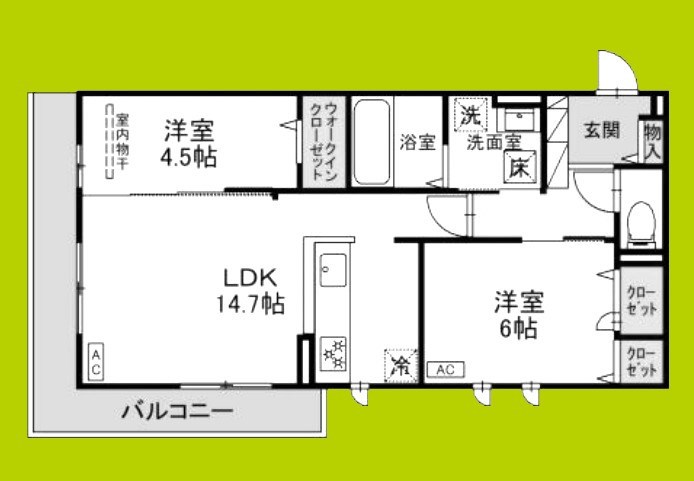 East Hills 間取り