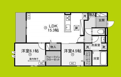 グリーンコート淡路 間取り図