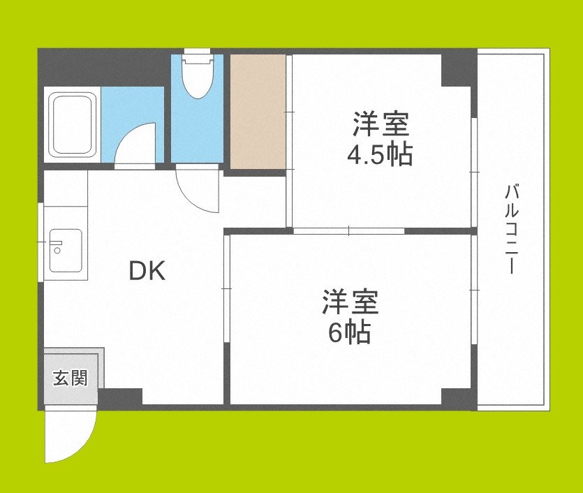 OK平野ハイツ 間取り