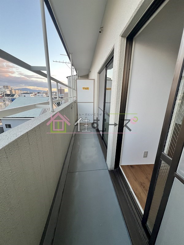 OK平野ハイツ ベランダ