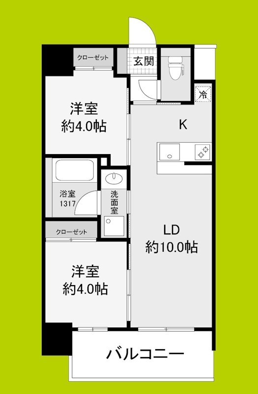 セレニテフラン新大阪 間取り図