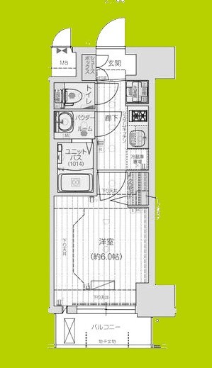 プレサンス四天王寺前夕陽ヶ丘ヴィリード 間取り