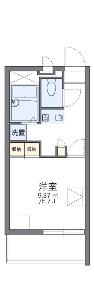 レオパレスルミエール森彦 間取り