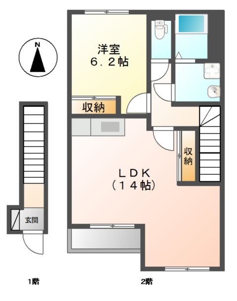 ｍｉｇｎｏｎ　ｓｏｌｅｉｌ　（ミニョン　ソレイユ） 間取り