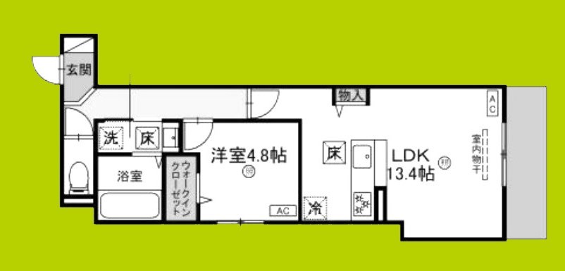 パサログランデ浜寺諏訪森 間取り図
