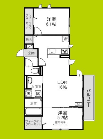 ベァーフルート長曽根 間取り