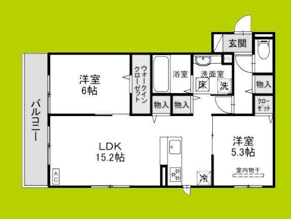 ベァーフルート長曽根 間取り