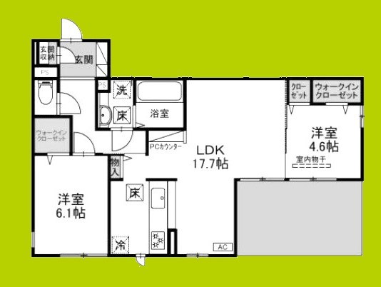 パサログランデ浜寺諏訪森Ⅱ 間取り