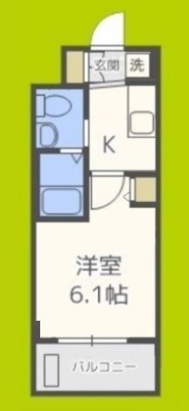 エステムコート難波WESTSIDEⅢドームシティ  間取り