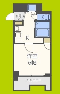 プレサンス難波EASTモダニティ 間取り