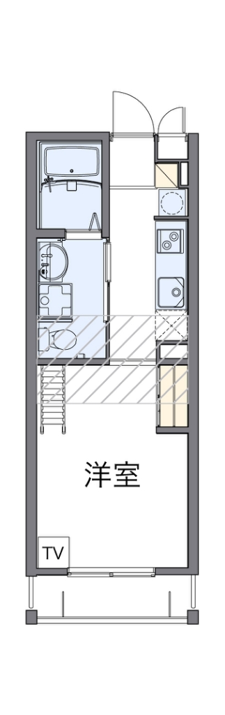 レオパレス清荒神ＬＡ１ 間取り