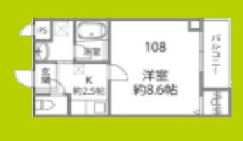 ソリティア桃谷 間取り図
