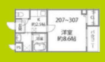 ソリティア桃谷 間取り図