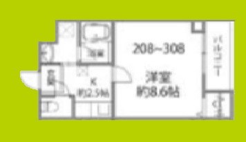 ソリティア桃谷 間取り図