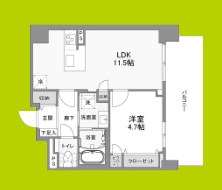 COLORE&amp;rsquo;　HIRAKATA 間取り図