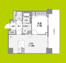 COLORE&amp;rsquo;　HIRAKATA 間取り図