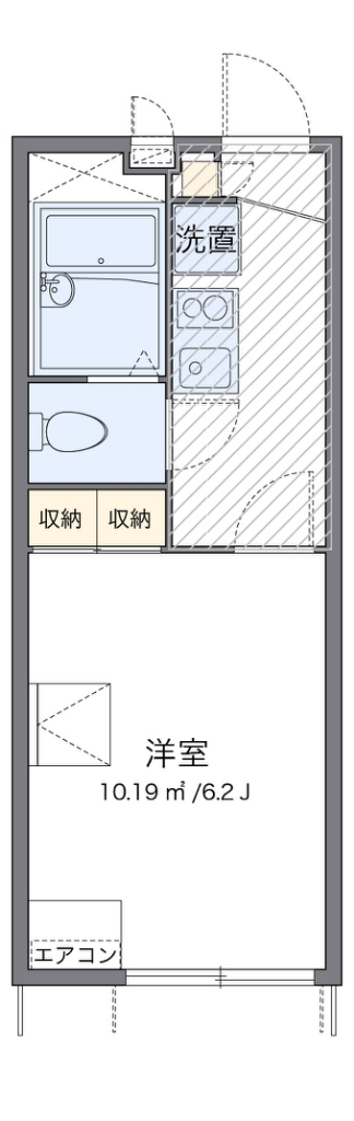 レオパレスハグレー　トマツⅡ 間取り