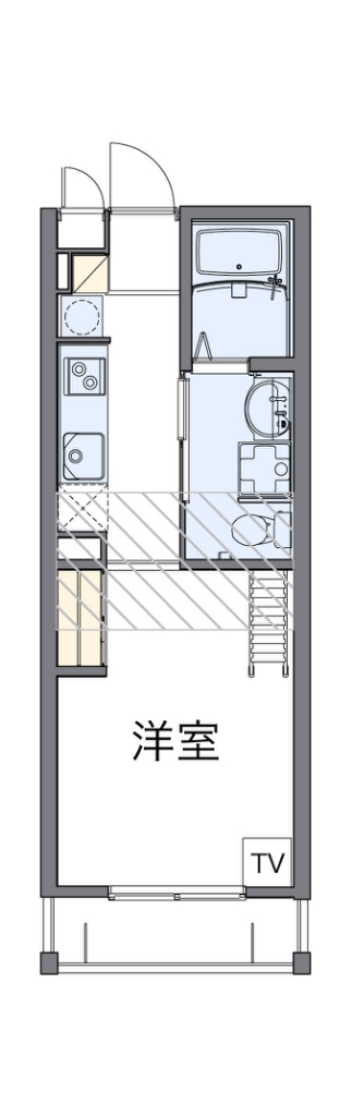 レオパレス清荒神ＬＡ１ 間取り