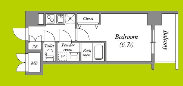 ワールドアイ難波City Gate 間取り
