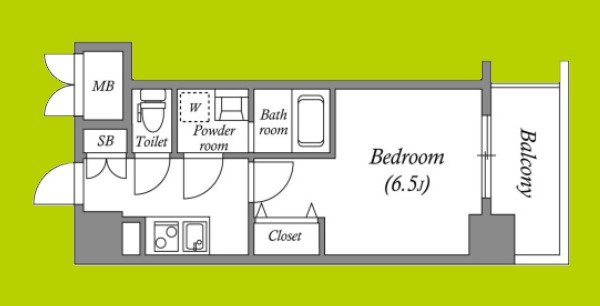 ワールドアイ難波City Gate 間取り