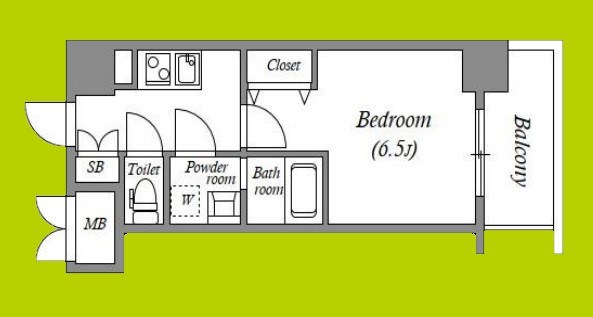 ワールドアイ難波City Gate 間取り図