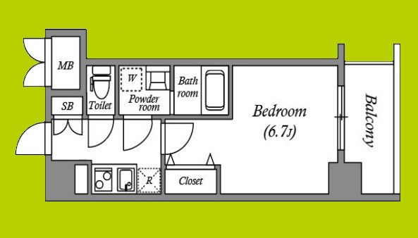 ワールドアイ難波City Gate 間取り