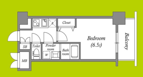 ワールドアイ難波City Gate 間取り