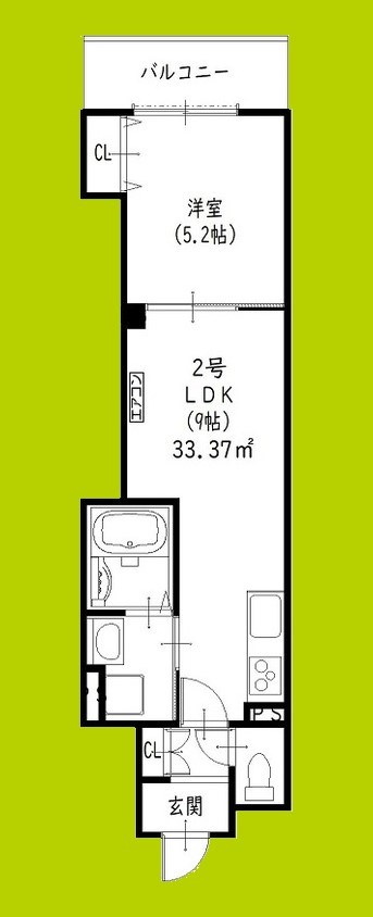 クリエオーレ鷹合 間取り図