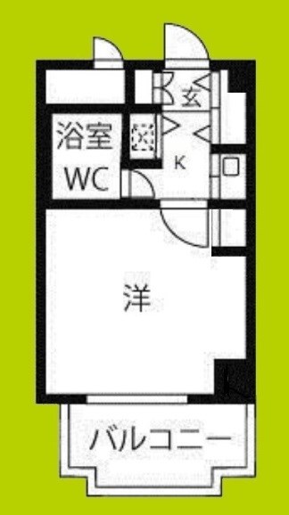 ハイツオークラ靭公園 間取り