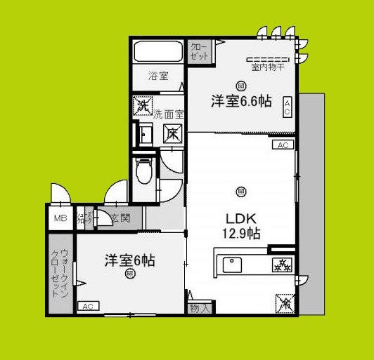 トリシア Yuki 間取り図