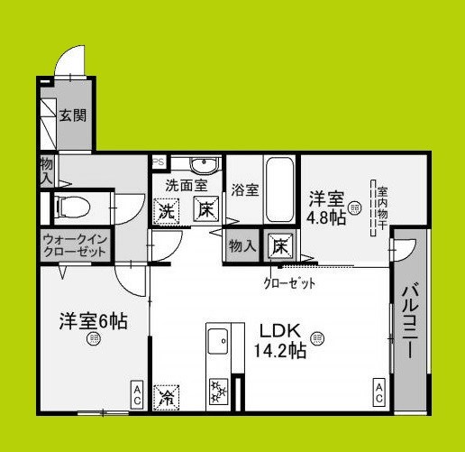 パサログランデ上野芝 間取り