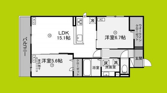 トリシア Yuki 間取り
