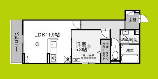 トリシア Yuki 間取り