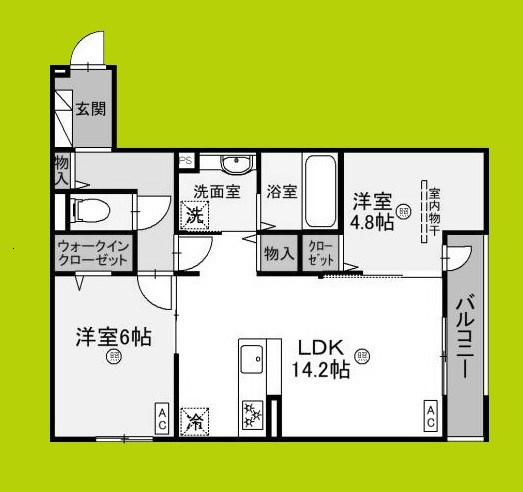 パサログランデ上野芝 間取り