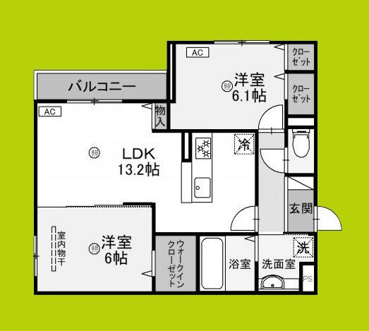 パサログランデ上野芝 間取り