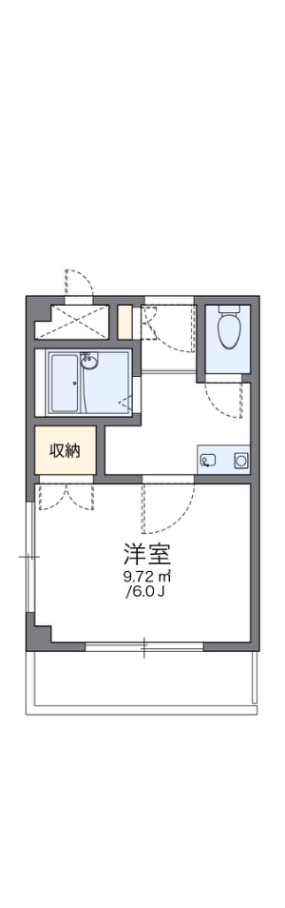 レオパレス花つるみⅡ 間取り