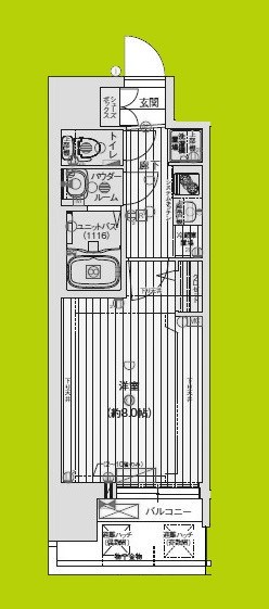 プレサンスNEO大和田STATIONベゼル 間取り