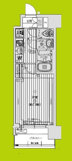 プレサンスNEO大和田STATIONベゼル 間取り