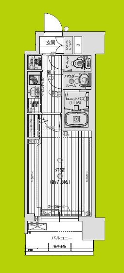 プレサンスNEO大和田STATIONベゼル 間取り