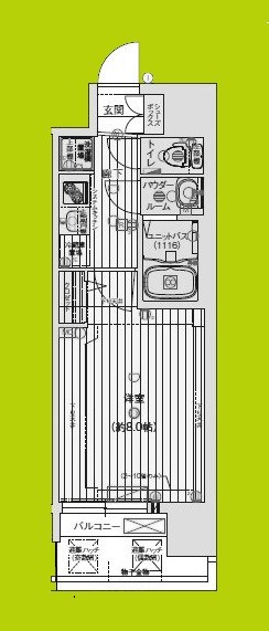 プレサンスNEO大和田STATIONベゼル 間取り