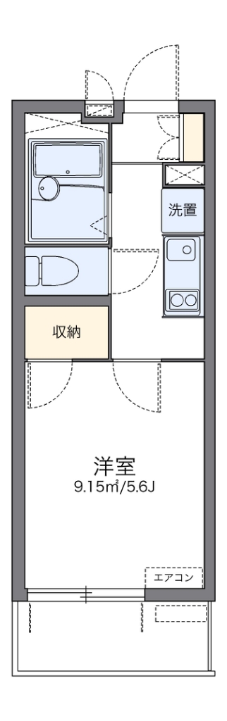 レオパレスナニワシティー 間取り