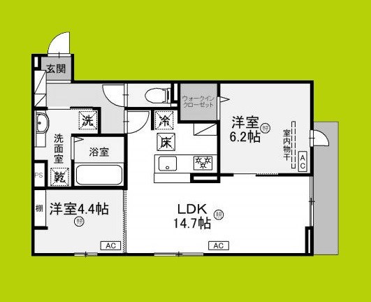 トリシア遠里小野 間取り図